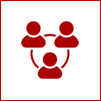 Abstract red network on black background